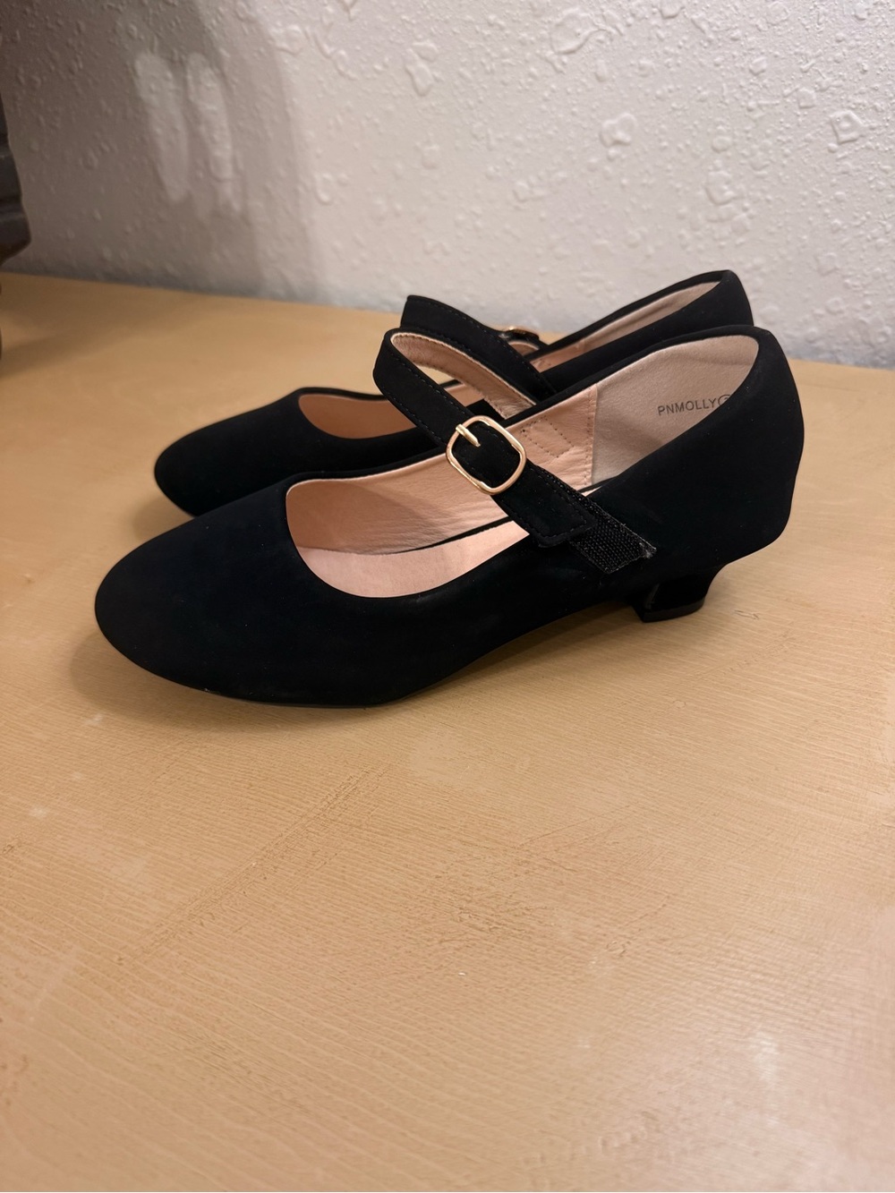 Pandaninjia Girls Heels Black Mary Jane